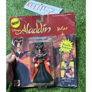 Disneys Aladdin Jafar Staff Striking Action Mattell